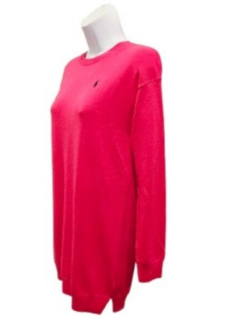 Polo Ralph Lauren Girls XL 12-14 Pink Wool Blend Longline Sweater Tunic